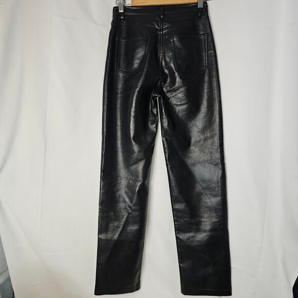 Aritzia Wilfred The Melina Vegan Leather Pant in Black Womens Size 0 - Picture 7 of 11
